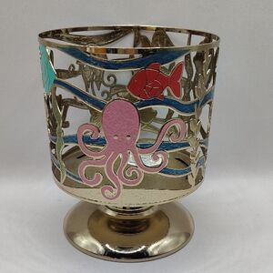 Bath & Body Works Underwater Scene 3-Wick Candle Holder. NWT